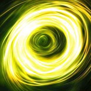 炫彩黄色光效螺旋图案