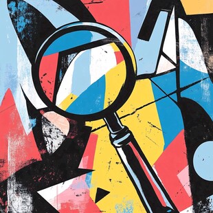 放大镜下的多彩抽象世界