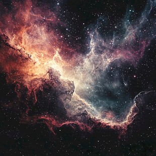 梦幻星云宇宙绚丽图景