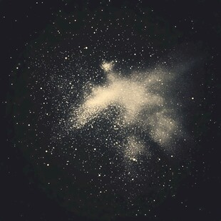 粉末在空中飞扬的动感画面