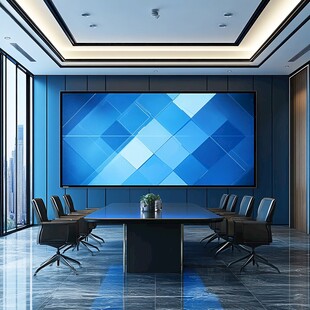 现代科技风会议室场景展示