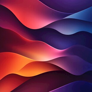 绚丽多彩波浪形抽象背景图