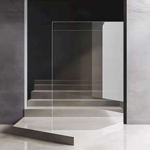 极简玻璃隔断室内空间设计