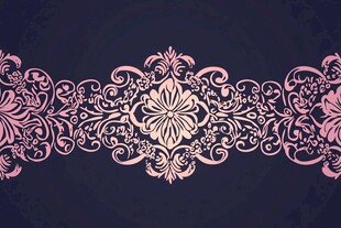 复古优雅花纹装饰图案