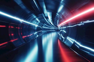 未来感科技隧道光影效果