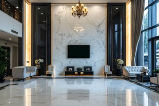 豪华现代风客厅室内设计