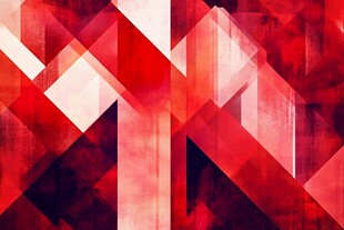 红色几何抽象艺术背景