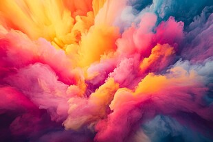 梦幻绚丽色彩云景