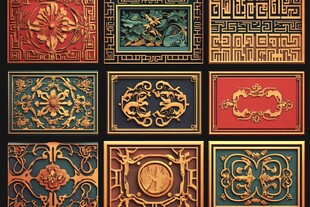 中式传统浮雕装饰图案集