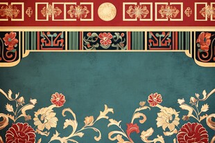 中式传统花纹背景图