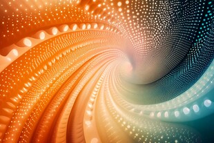 炫彩螺旋数字艺术背景