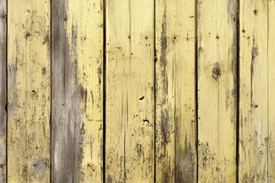 老旧黄色木板墙面纹理
