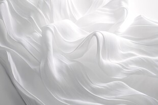 轻柔白绸 灵动飘逸之美