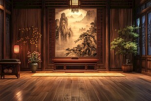 中式雅室 古韵山水意境浓