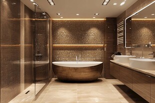 奢华现代风浴室设计展示