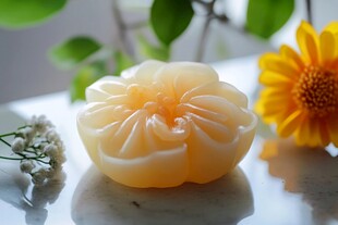 花朵造型手工皂清新展示