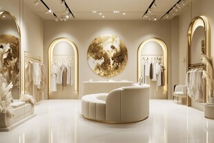 奢华时尚服装店室内场景