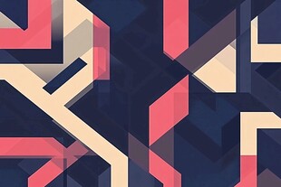 几何抽象多彩图案背景