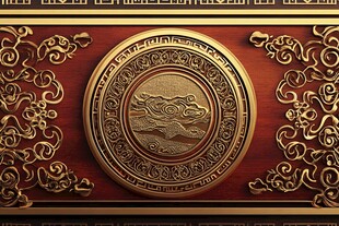 中式古典浮雕装饰图案