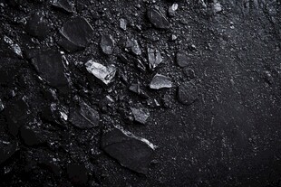 黑色碎石纹理背景特写