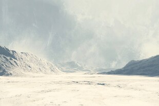 极地冰雪荒原壮丽景观