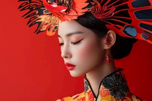 中式华服女子的古典之美