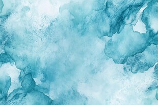 蓝绿色水彩晕染纹理背景