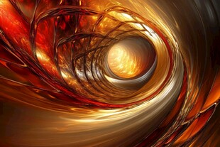 绚丽动感的抽象光影漩涡