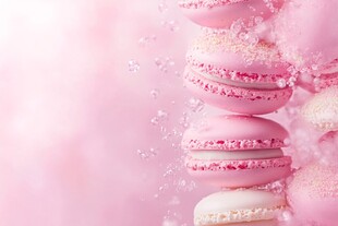 梦幻粉色马卡龙甜蜜瞬间