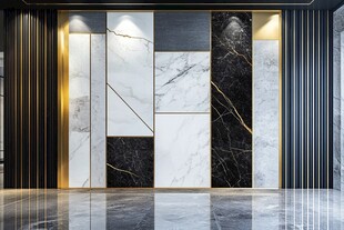 现代大理石墙面装饰设计