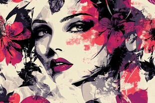 花漾美女插画艺术