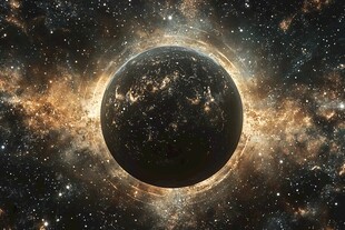 宇宙中的地球壮丽景象