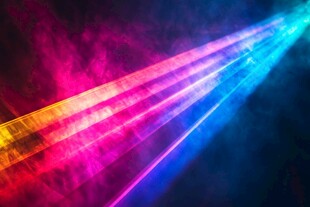 炫彩激光光束效果背景