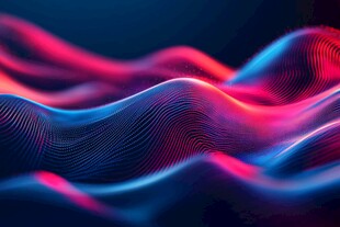 炫彩动感波浪背景图案