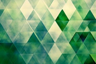 绿色几何图案抽象背景图