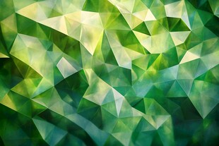 绿色多边形几何抽象背景