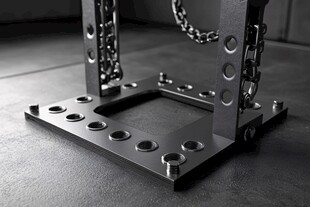 金属机械结构组件特写