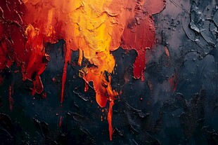 炽热抽象油画纹理艺术