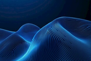 蓝色科技感动态波浪背景