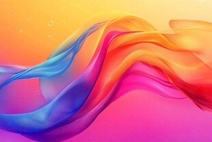 绚丽流动色彩背景图