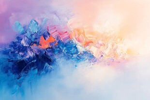 梦幻色彩抽象艺术画作