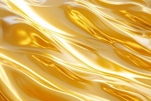 流动的金色光泽纹理