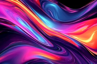 炫彩流动抽象背景图案