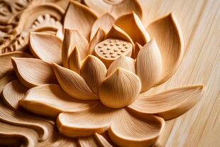 木雕莲花 精致工艺之美