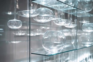 玻璃器皿陈列展示