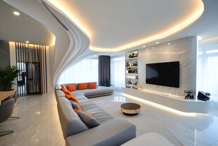 现代简约风客厅优雅设计