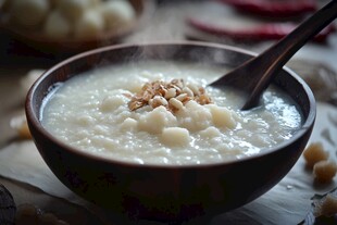 营养美味的花生山药粥