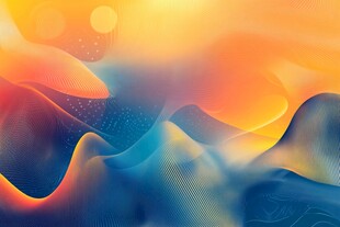 梦幻绚丽流体艺术背景图