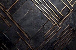 黑金几何线条背景纹理