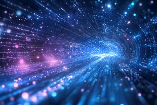 梦幻星际隧道科技背景图